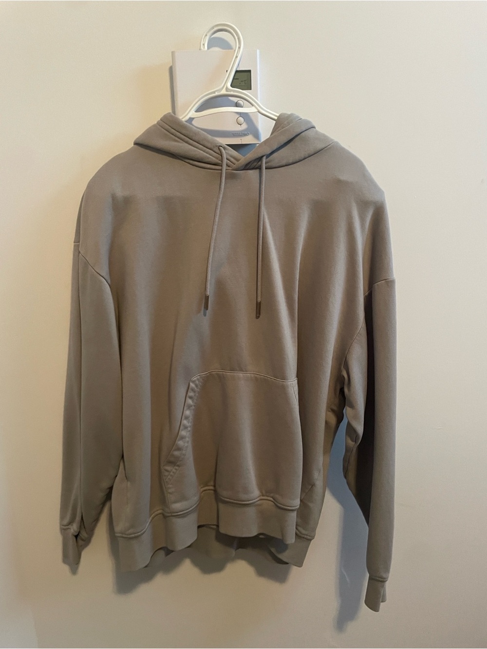 H&M Men's Crewneck Hoodie - Taupe Gray